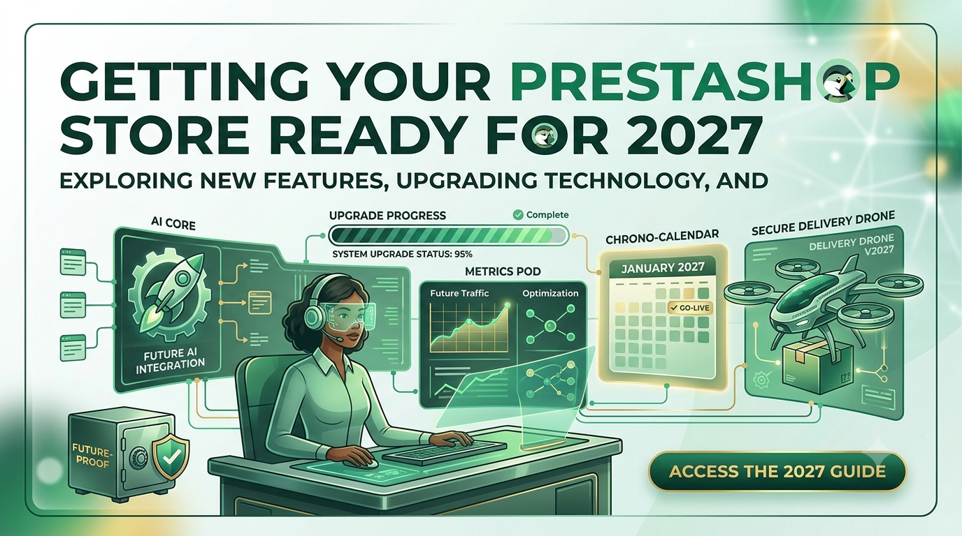 PrestaShop en 2027 : auditer votre boutique pour la compatibilité API Headless, la conformité EAA et le trafic des bots IA